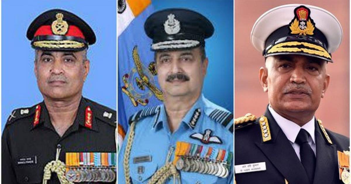 All three service chiefs to be from 61st NDA batch